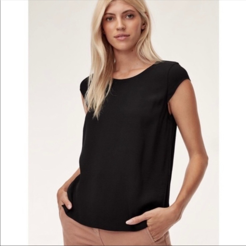 Aritzia Wilfred Free Juliger Top- Black- Size S